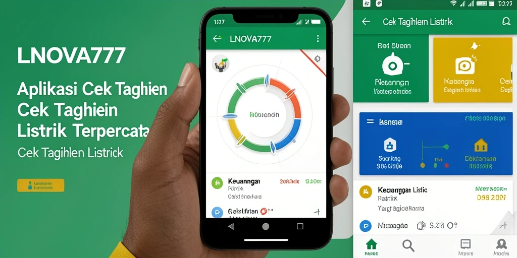 Tampilan antarmuka LNOVA777 untuk cek tagihan listrik yang mudah dan informatif.