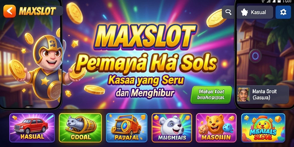 Tampilan antarmuka menarik dan mudah diakses di MAXSLOT.