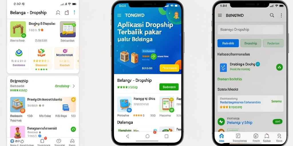 Antarmuka user-friendly dari TONGWD yang menampilkan fitur dropship.