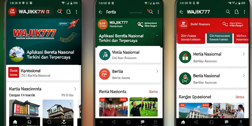 Tampilan antarmuka WAJIK777 yang modern dan informatif.
